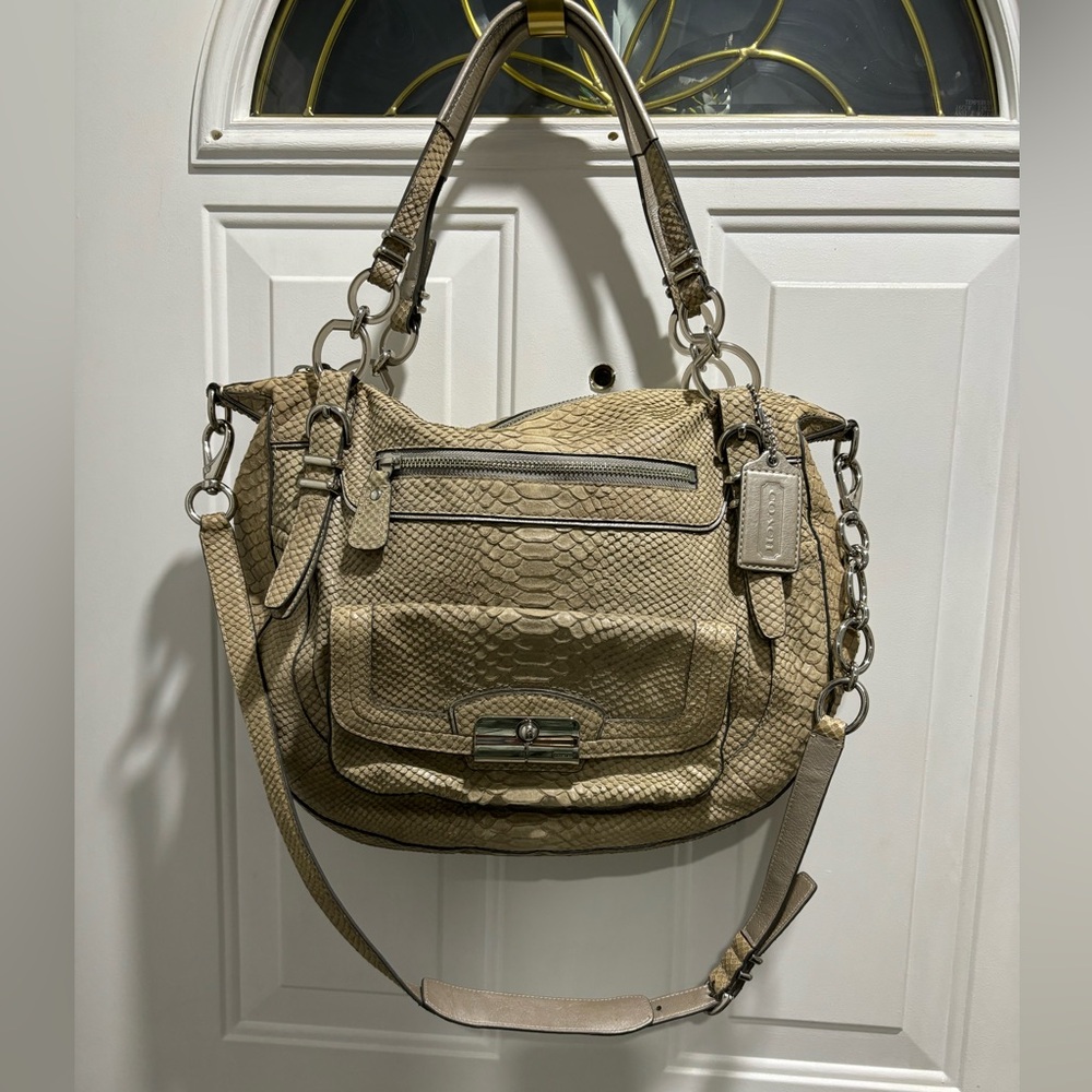 Coach Kristen Phyton Embossed Leather Bag - Picture 3 of 16